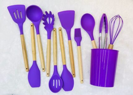 Spoon Set with Wooden Handles